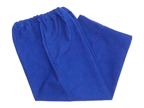 Atelier d'antan Peytonʥڥȥ Cotton Moleskin wide pants BLUE