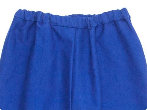 Atelier d'antan Peytonʥڥȥ Cotton Moleskin wide pants BLUE
