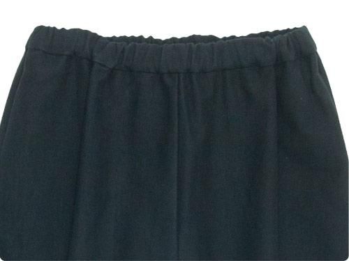 Atelier d'antan Peytonʥڥȥ Cotton Moleskin wide pants BLACK