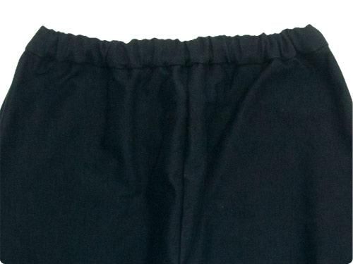 Atelier d'antan Peytonʥڥȥ Cotton Moleskin wide pants BLACK