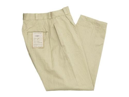 YAECA チノタックテーパード　29 ベージュ YAECA チノパン タックテーパード BEIGE 〔レディース
