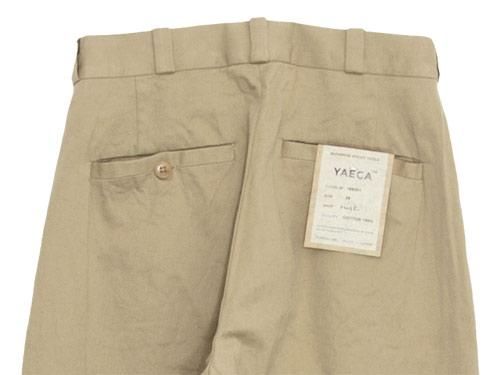 YAECA タックテーパード ベージュ beige サイズ30 YAECA チノパン タックテーパード KAHKI 〔レディース