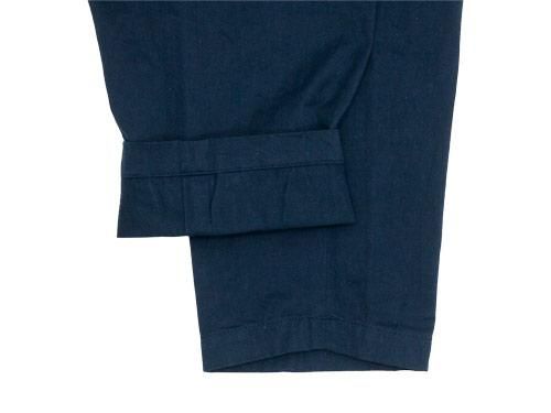 YAECA チノパン タックテーパード NAVY 〔レディース〕 【166201