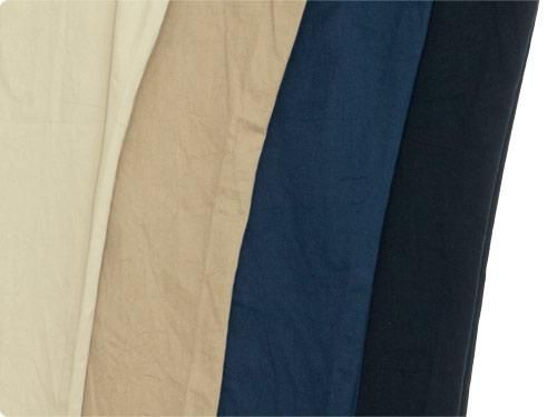 のんです YAECA チノパン タックテーパード NAVY 〔レディース〕 【166201