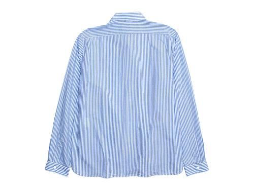 YAECA コンフォートシャツ スタンダード BLUE STRIPE 〔メンズ