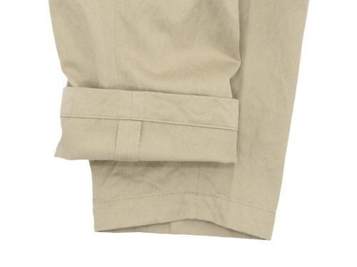 YAECA チノパン ワイドテーパード BEIGE 〔レディース〕 【176201