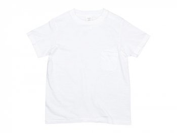 YAECA STOCK ポケットTシャツ WHITE 〔レディース〕 【170207】