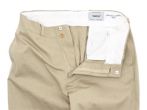 YAECA チノパン ストレート BEIGE 〔メンズ〕 【176103】 YAECA