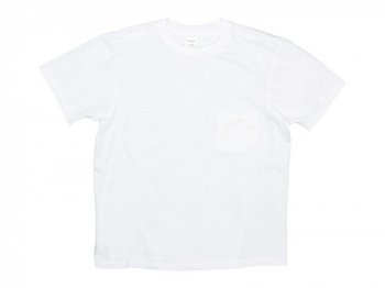 YAECA STOCK ポケットTシャツ WHITE 〔メンズ〕 【170106】