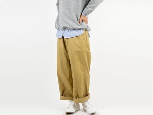  ordinary fits Wide Chino Pants BEIGE