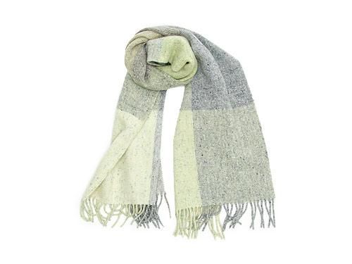 Studio Donegal TWEED MUFFLER LIGHT GRAY B