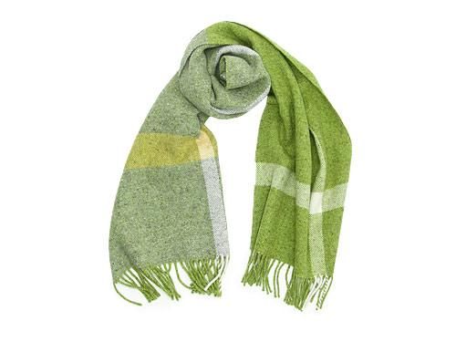 Studio Donegal TWEED MUFFLER LIGHT GREEN x GRAY D