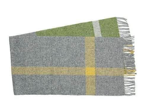 Studio Donegal TWEED MUFFLER LIGHT GREEN x GRAY E