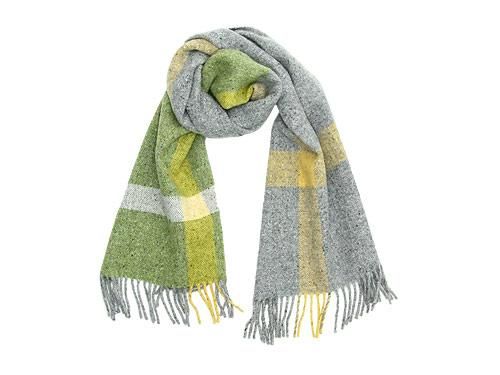 Studio Donegal TWEED MUFFLER LIGHT GREEN x GRAY E