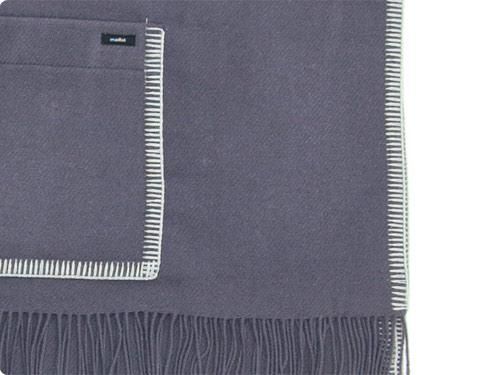 maillot wool shawl blanket GRAY