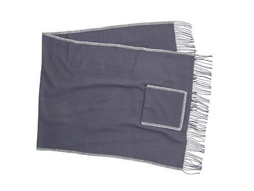 maillot wool shawl blanket GRAY