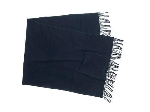 maillot wool shawl blanket NAVY