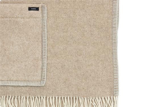 maillot wool cashmere shawl blanket BEIGE