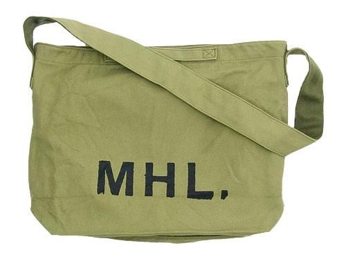 MHL. HEAVY CANVAS SHOULDER BAG / TWISTED COTTON SLUB SOCKS