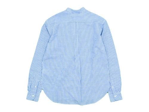 maillot linen cotton stripe stand shirts STRIPE
