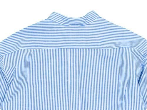 maillot linen cotton stripe stand shirts STRIPE