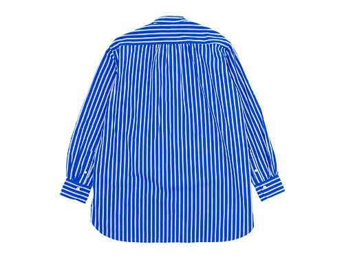 maillot wide stripe stand long shirts BLUE x BLUE