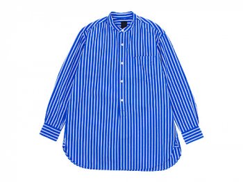 maillot wide stripe stand long shirts BLUE x BLUE