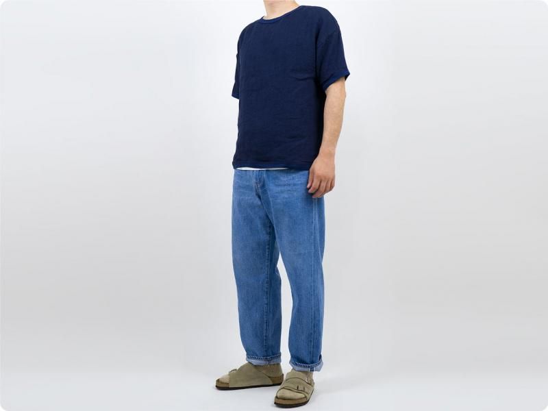 maillot linen shirts Tee NAVY