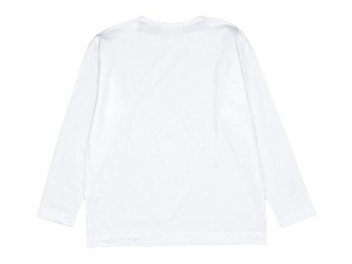 blanc Long Sleeve Living Work Tee WHITE