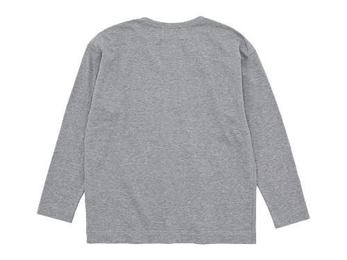 blanc Long Sleeve Living Work Tee TOP GRAY