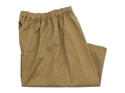 Atelier d'antan Paulyʥݡ꡼ gathered pants Cotton Linen KHAKI