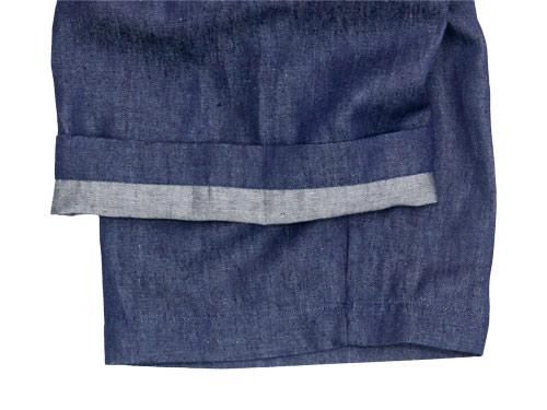 Atelier d'antan Paulyʥݡ꡼ gathered pants Hemp DARK INDIGO