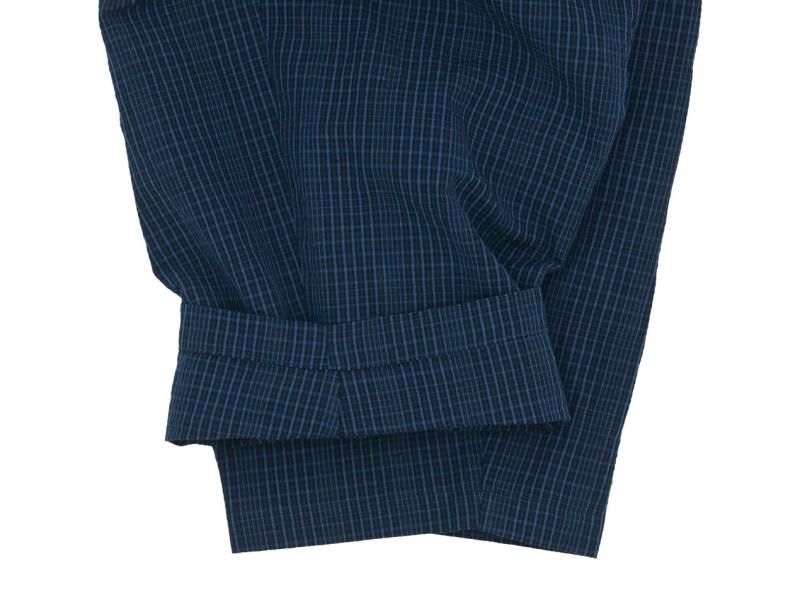Atelier d'antan BarouhʥХ롼 Easy Pants NAVY x BLACK CHECK
