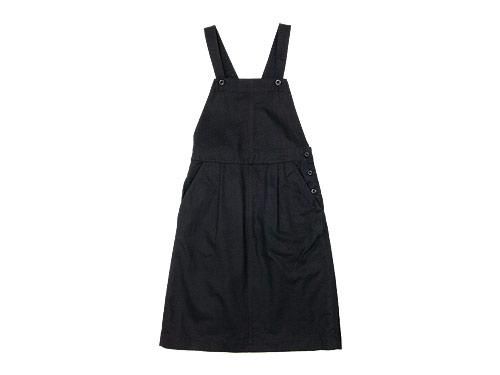 MHL. JAPANESE COTTON LINEN DRILL APRON DRESS 121NAVY 〔レディース〕