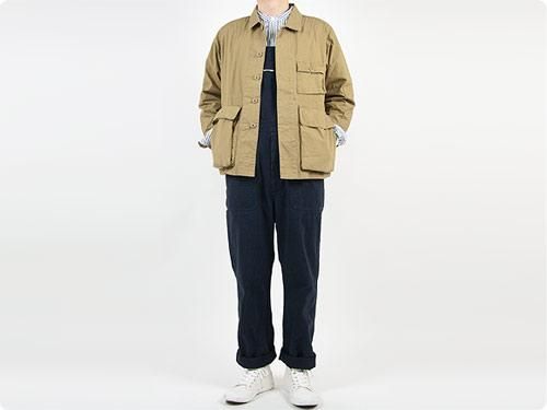 MHL. FADED COTTON TWILL OVERALLS 115NAVY̥󥺡