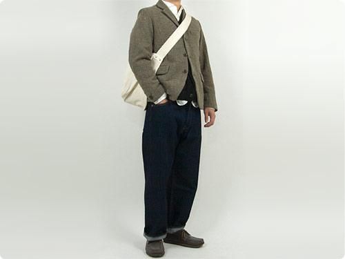ENDS and MEANS HBT Newspaper Bag NATURAL