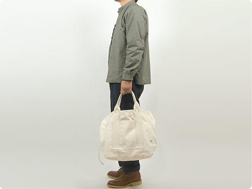ENDS and MEANS HBT 2way tote bag NATURAL