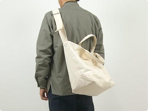ENDS and MEANS HBT 2way tote bag NATURAL