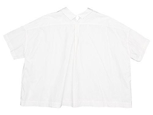TOUJOURS Open Back Yolk Skipper Shirt SMOKE WHITE