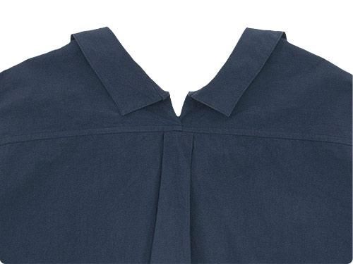 TOUJOURS Open Back Yolk Skipper Shirt SMOKE NAVY