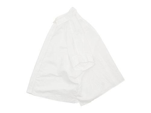 TOUJOURS Short Sleeve Wide Shirt WHITE