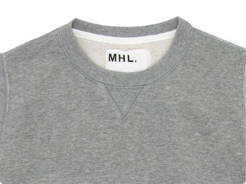 MHL. LIGHT LOOPBACK COTTON CREW NECK 020GRAY ̥ǥ