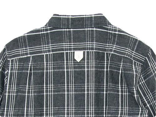 MHL. ROUGH COTTON LINEN SHIRTING SHIRT 023CHARCOAL x WHITE ̥ǥ