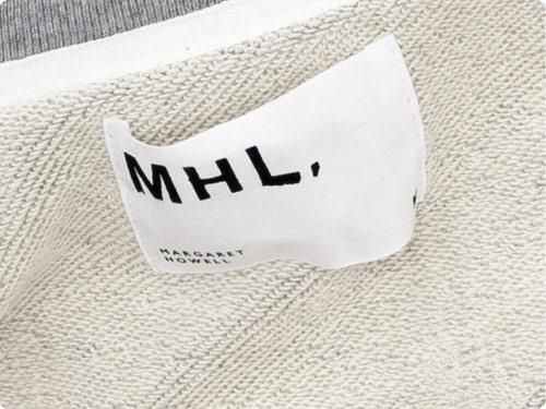 MHL. LIGHT LOOPBACK COTTON CREW NECK 020GRAY ̥󥺡
