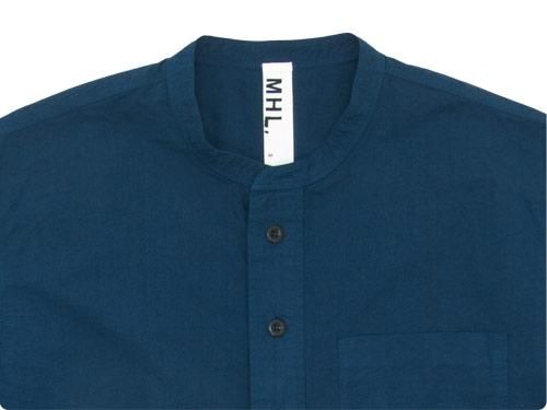 MHL. COTTON RAMIE POPLIN P/O SHIRTS 120NAVY ̥󥺡