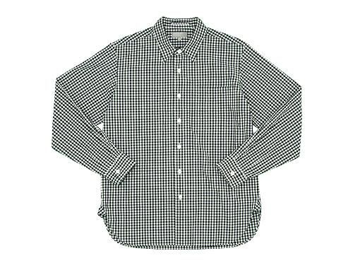 MARGARET HOWELL GINGHAM COTTON POPLIN SHIRTS 011BLACK x WHITE 〔メンズ〕