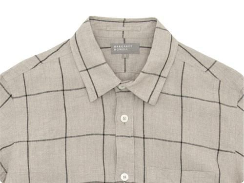 MARGARET HOWELL（マーガレットハウエル） OVERSIZE CHECK LINEN