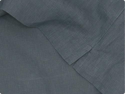 MARGARET HOWELL SHIRTING LINEN POLO SHIRTS 023CHARCOAL ̥󥺡