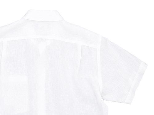MARGARET HOWELL SHIRTING LINEN S/S SHIRTS 030WHITE ̥󥺡