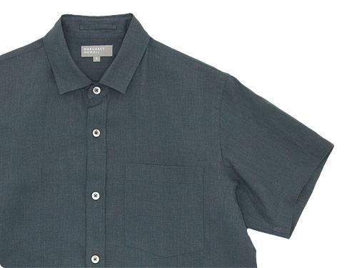 MARGARET HOWELL SHIRTING LINEN S/S SHIRTS 023CHARCOAL ̥󥺡